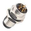 M8 Connector, 6Pin Panel Connector M8 Aviation for Male Socket for Industry view 1