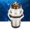 M8 Connector, 6Pin Panel Connector M8 Aviation for Male Socket for Industry view 4