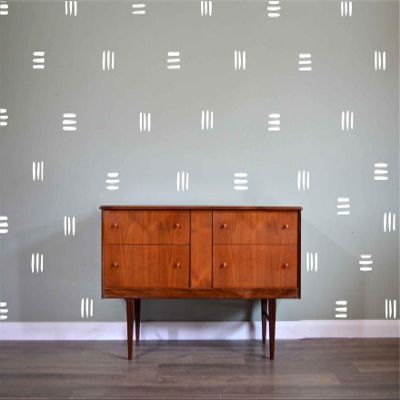120pcs Modern Line Wall Stickers Boho Nursery Kids Living Room Scandinavian Home Dcor Self-Adhesive Murals Vinyo DIY Gift YT5037 (White)