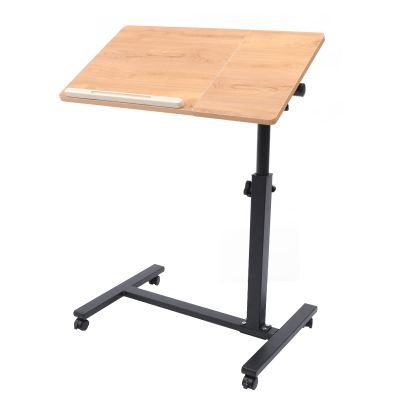 TFCFL Rolling Laptop Table Lap Desk for Laptop, 360 Rotation Mobile Rolling Desk Computer Cart Rolling 58-90cm Height Adjustable Desk Tilting Laptop Lectern Speakers Podium Mobile Workstation