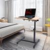 TFCFL Rolling Laptop Table Lap Desk for Laptop, 360 Rotation Mobile Rolling Desk Computer Cart Rolling 58-90cm Height Adjustable Desk Tilting Laptop Lectern Speakers Podium Mobile Workstation view 2
