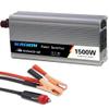 ZWJABYY 1000W 1200W 1500W 2000W Power Inverter,Truck/Rv Inverter Dc 12V 24V to 110V 220V Ac Converter,with Ac Outlets and USB Charging Ports and Car Cigarette Lighter,1500W-12Vto220v view 1