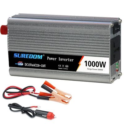 ZWJABYY 1000W 1200W 1500W 2000W Power Inverter,Truck/Rv Inverter Dc 12V 24V to 110V 220V Ac Converter,with Ac Outlets and USB Charging Ports and Car Cigarette Lighter,1000W-24Vto110v
