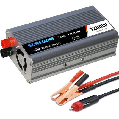 ZWJABYY 12V 24V to 110V 220V Inverter for Car 1000W 1200W 1500W 2000W Power Inverters-Truck/Rv Inverter-with USB Charger and Ac Charging Ports-for Laptop- Smartphone-Camera,1200W-24Vto110v