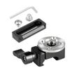 FEICHAO Camera Rail Slider 48mm Quick Release with NATO Clamp Rosette M6 Thread Mount for Anti-Off Top Handle Clamp DSLR Camera Cage Extension view 1