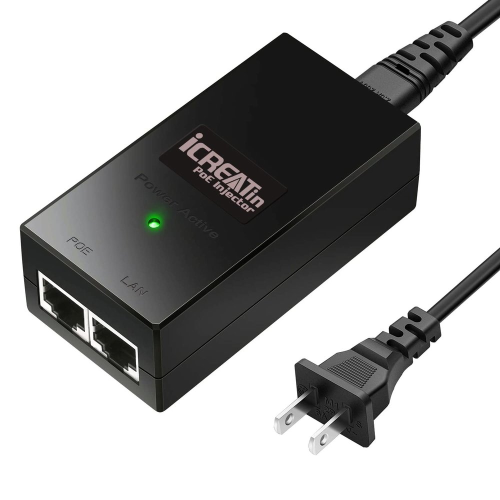 30W Gigabit POE+ Injector Adapter, IEEE 802.3at / 802.3af Compliant, 10/100/1000Mbps RJ45, Repace for Ubiquiti U-POE-at,U-POE-af, POE-48-24W-G, TP-Link TL-POE160S, TRENDnet TPE-115GI
