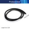 Aicosineg Cable Sleeves 8.2ft 2/3 Inch Electrical Conduits Non-Split Wire Loom Tubing Corrugated Tube Polyethylene Hose Cover for Home Outdoor Automotive Marine Wire Harness Wrap Black 1 PCS view 2