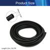 Aicosineg 39.37ft 2/5 Inch Non-Split Wire Loom Tubing Corrugated Tube Polyethylene Hose Cover for Home Outdoor Automotive Marine Wire Harness Wrap Cover Sleeve Conduit-Black (1 PCS) view 2