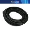 Aicosineg 39.37ft 2/5 Inch Non-Split Wire Loom Tubing Corrugated Tube Polyethylene Hose Cover for Home Outdoor Automotive Marine Wire Harness Wrap Cover Sleeve Conduit-Black (1 PCS) view 3
