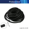 Aicosineg 62.34ft 2/5 Inch Non-Split Wire Loom Tubing Corrugated Tube Polyethylene Hose Cover for Home Outdoor Automotive Marine Wire Harness Wrap Cover Sleeve Conduit-Black (1 PCS) view 2