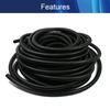 Aicosineg 62.34ft 2/5 Inch Non-Split Wire Loom Tubing Corrugated Tube Polyethylene Hose Cover for Home Outdoor Automotive Marine Wire Harness Wrap Cover Sleeve Conduit-Black (1 PCS) view 3