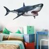 MEFOSS Great White Shark Wall Peel and Stick Undersea Marine Shark Wall Stickers Kids Nursery Sticker Playroom Home Decoration Art view 4
