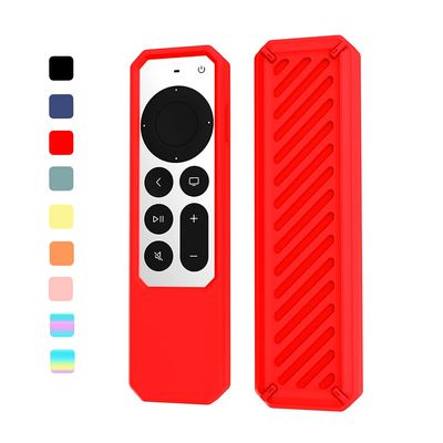 2021 Remote Case for Apple Siri Remote (2nd Gen), Protective Anti-Slip Durable Silicon Shockproof Rubber Cover for Apple 4K HD TV Siri Remote (2nd Generation) (Red)