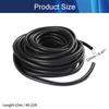 Aicosineg 49.21ft 0.5In Electrical Conduit Non-Split Wire Loom Tubing Corrugated Tube Flexible Polyethylene Hose Cover for Home Outdoor Automotive Marine Wire Harness Wrap Cover Sleeve Black (1 PCS) view 2