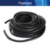 Aicosineg 49.21ft 0.5In Electrical Conduit Non-Split Wire Loom Tubing Corrugated Tube Flexible Polyethylene Hose Cover for Home Outdoor Automotive Marine Wire Harness Wrap Cover Sleeve Black (1 PCS) view 3