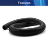 Aicosineg 6.56ft 2-1/5 Inch Split Wire Loom Tubing Corrugated Tube Polyethylene Hose Cover for Home Outdoor Automotive Marine Wire Harness Wrap Cover Sleeve Conduit-Black (1 PCS) view 2
