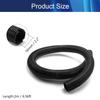Aicosineg 6.56ft 2-1/5 Inch Split Wire Loom Tubing Corrugated Tube Polyethylene Hose Cover for Home Outdoor Automotive Marine Wire Harness Wrap Cover Sleeve Conduit-Black (1 PCS) view 3