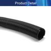 Aicosineg 6.56ft 2-1/5 Inch Split Wire Loom Tubing Corrugated Tube Polyethylene Hose Cover for Home Outdoor Automotive Marine Wire Harness Wrap Cover Sleeve Conduit-Black (1 PCS) view 4