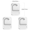 DOITOOL Punch-Free Mop Hooks Adhesive Broom Holder Wall Mount 3-Pack Strong Hook Rack for Household Tool Organization and Umbrella Storage 2.8X1.97X0.39 Inches view 4