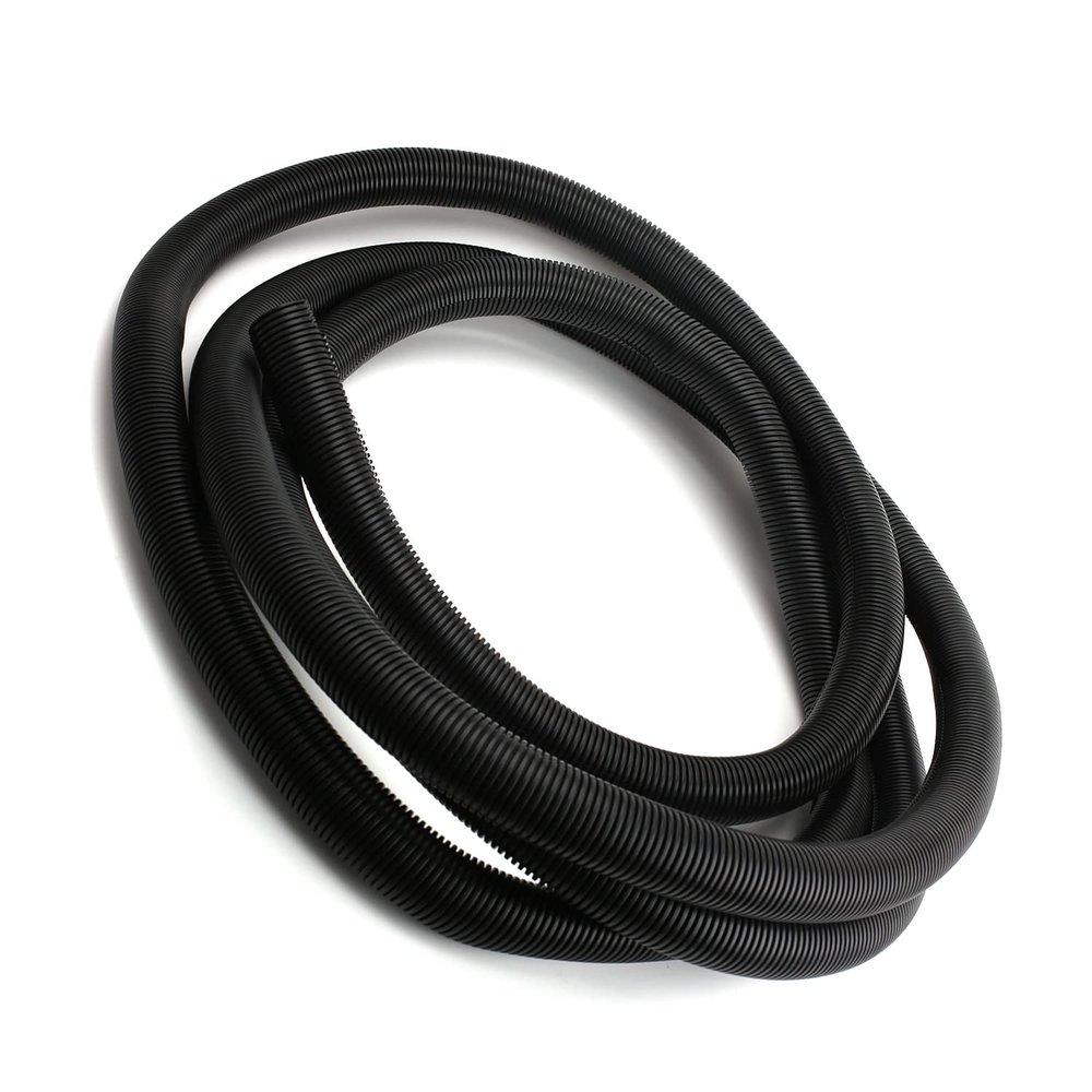 Aicosineg Cable Sleeves 16.4ft 1-1/7 Inch Electrical Conduits Split Wire Loom Tubing Corrugated Tube Polyethylene Hose Cover for Home Outdoor Automotive Marine Wire Harness Wrap Black 1 PCS