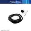 Aicosineg Cable Sleeves 16.4ft 1-1/7 Inch Electrical Conduits Split Wire Loom Tubing Corrugated Tube Polyethylene Hose Cover for Home Outdoor Automotive Marine Wire Harness Wrap Black 1 PCS view 2