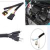 Aicosineg Cable Sleeves 16.4ft 1-1/7 Inch Electrical Conduits Split Wire Loom Tubing Corrugated Tube Polyethylene Hose Cover for Home Outdoor Automotive Marine Wire Harness Wrap Black 1 PCS view 4