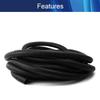 Aicosineg 36.09ft 8/9 Inch Split Wire Loom Tubing Corrugated Tube Polyethylene Hose Cover for Home Outdoor Automotive Marine Wire Harness Wrap Cover Sleeve Conduit-Black (1 PCS) view 2