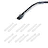 PIPJOY 6 Pair Soft Silicone Anti-Slip Anti-Allergy Eyeglass Temple Tips Sleeve Retainer (Clear) view 1