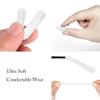 PIPJOY 6 Pair Soft Silicone Anti-Slip Anti-Allergy Eyeglass Temple Tips Sleeve Retainer (Clear) view 4