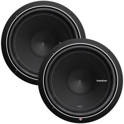Rockford Fosgate - Two P1S2-15 15" Subwoofers - SVC (2-Ohm), 250 Watts Rms, 500 Watts Peak