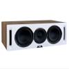 ELAC Uni-Fi Reference 3-Way 5-1/4" Center Speaker, Oak or Walnut Center Speaker for Home Theater, White Baffle with Oak Sides view 1