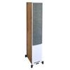 ELAC Uni-Fi Reference 3-Way 5-1/4" Floor Standing Speaker, Oak or Walnut Tower Speaker for Home Theater and Stereo System, White Baffle with Oak Sides view 2
