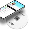 Popl XL Digital Business Card - Smart NFC Sign Sticker - Instantly Share Contact Info, Social Media, Payment, Apps & More - Compatible with iPhone and Android - Features NFC Tap & QR Scan (White) view 1