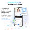 Popl XL Digital Business Card - Smart NFC Sign Sticker - Instantly Share Contact Info, Social Media, Payment, Apps & More - Compatible with iPhone and Android - Features NFC Tap & QR Scan (White) view 4