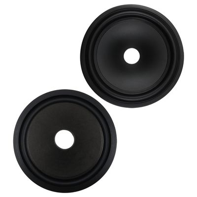 Jutagoss 6 inch Paper Speaker Cone Subwoofer Cones Drum Paper 1 inch Inner Diameter with Rubber Surround for Speaker 2Pcs