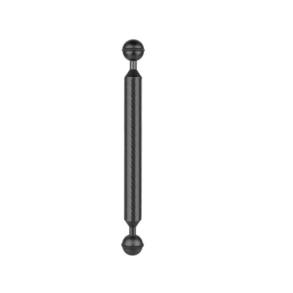 BGNing Diving Carbon Fiber 1inch Dual Ball Head Float Buoyancy Arm D20mm Camera Underwater Mount 5/6/7/8/9/10/11/12 Inch (10inch,Black)