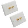 2 PACK 1 Gang 1.0 Speaker Banana Sound Box Wall Plate view 1