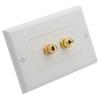 2 PACK 1 Gang 1.0 Speaker Banana Sound Box Wall Plate view 2
