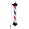 TBVECHI Barber Pole Light, 40in Classic Barber Shop Rotating LED Sign Light Hair Salon Rotating Stripe Pole Light LED Red White Blue Waterproof Indoor/Outdoor view 1