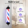 TBVECHI Barber Pole Light, 40in Classic Barber Shop Rotating LED Sign Light Hair Salon Rotating Stripe Pole Light LED Red White Blue Waterproof Indoor/Outdoor view 2
