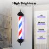 TBVECHI Barber Pole Light, 40in Classic Barber Shop Rotating LED Sign Light Hair Salon Rotating Stripe Pole Light LED Red White Blue Waterproof Indoor/Outdoor view 3