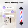 TBVECHI Barber Pole Light, 40in Classic Barber Shop Rotating LED Sign Light Hair Salon Rotating Stripe Pole Light LED Red White Blue Waterproof Indoor/Outdoor view 4