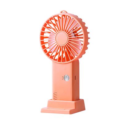 Portable Handheld Fan, Small Personal Fan, Detachable Base Mini Desk Fan, USB Rechargable Battery Suitable for Travel, Outdoor, Indoor, Office, Home (Color : White)