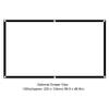16:9 Portable HD Projector Screen,Foldable Projection Curtain,Polyester Material,Bright and Realistic,for Home Office,Multiple (100in) view 2