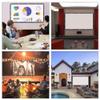 16:9 Portable HD Projector Screen,Foldable Projection Curtain,Polyester Material,Bright and Realistic,for Home Office,Multiple (100in) view 3