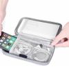 Sevenfly Electronic Organizer Travel Cable Organizer Bag Pouch Portable Multifunction Case for Cable Cord Charger Earphone,grey view 4