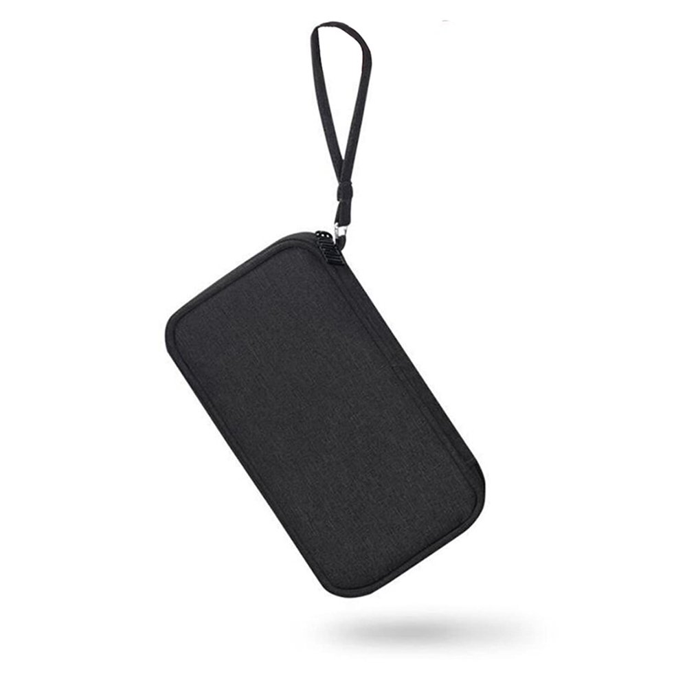 Sevenfly Electronic Organizer Travel Cable Organizer Bag Pouch Portable Multifunction Case for Cable Cord Charger Earphone,black