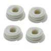 Aicosineg 4.92ft 8/9 Inch Non-Split Wire Loom Tubing Corrugated Tube Polyethylene Hose Cover for Home Outdoor Automotive Marine Wire Harness Wrap Cover Sleeve Conduit-White (4 PCS) view 1