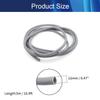 Aicosineg Cable Sleeves 16.4ft Length 1/2Inch Electrical Conduits Non-Split Wire Loom Tubings Corrugated Tubes Polyethylene Hose Covers for Home Outdoor Automotive Marine Wire Harness Grey view 3