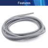 Aicosineg Cable Sleeves 16.4ft Length 1/2Inch Electrical Conduits Non-Split Wire Loom Tubings Corrugated Tubes Polyethylene Hose Covers for Home Outdoor Automotive Marine Wire Harness Grey view 4